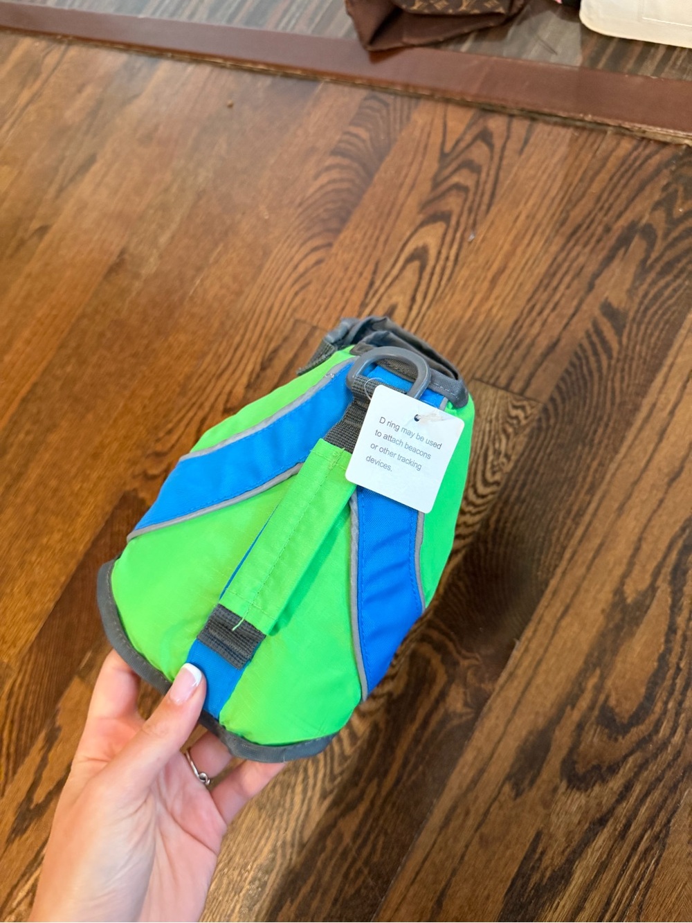 Green & Blue Reflective Dog lifejacket Vest